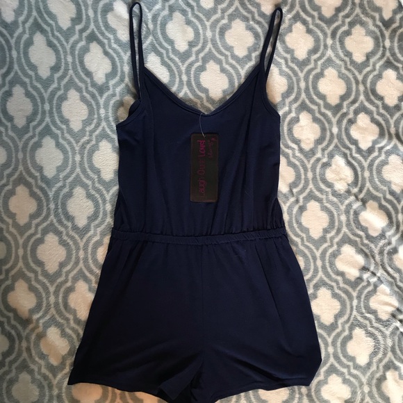 Pants - Navy blue romper